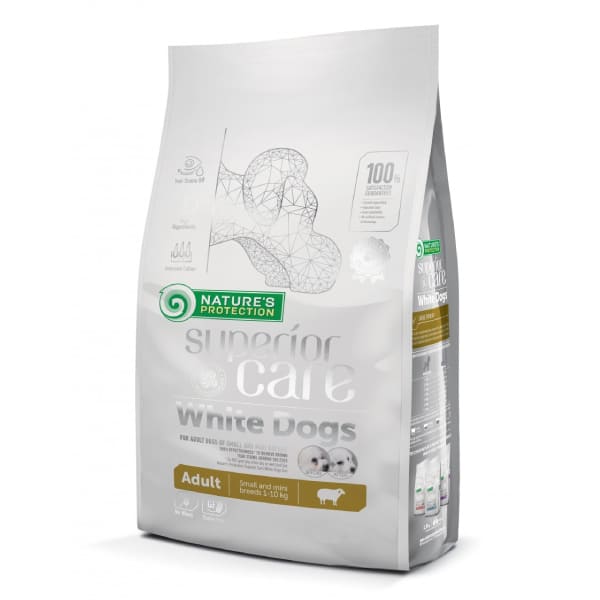 NATURE`S PROTECTION SUPERIOR DOG MINI WHITE sausā barība suņiem Jērs 4kg